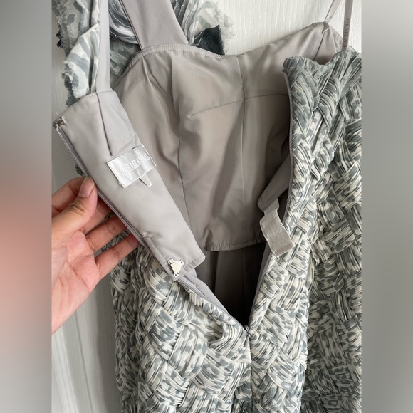 Mikael Aghal Ombré One Shoulder Party Dress Size 6 - Picture 9 of 10